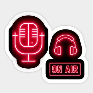 neon voice artist Sticker